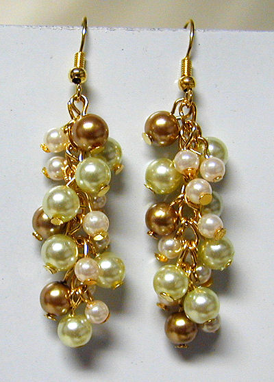 Multi-colored Pearl Earrings