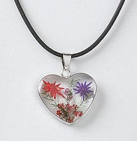 Heart Flower Necklace